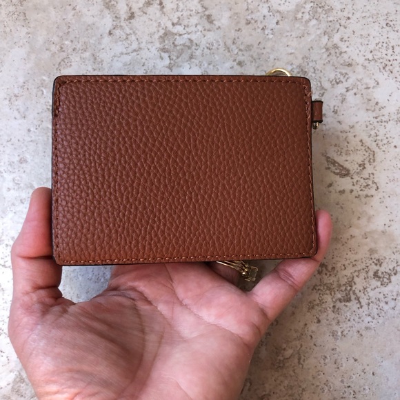 Nanette Lepore NOW Brown 2 Pockets ID Card Holder With Key Chain - Picture 9 of 14
